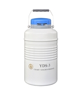 成都金凤贮存型液氮生物容器（小）YDS-3,含六个120MM高的提筒